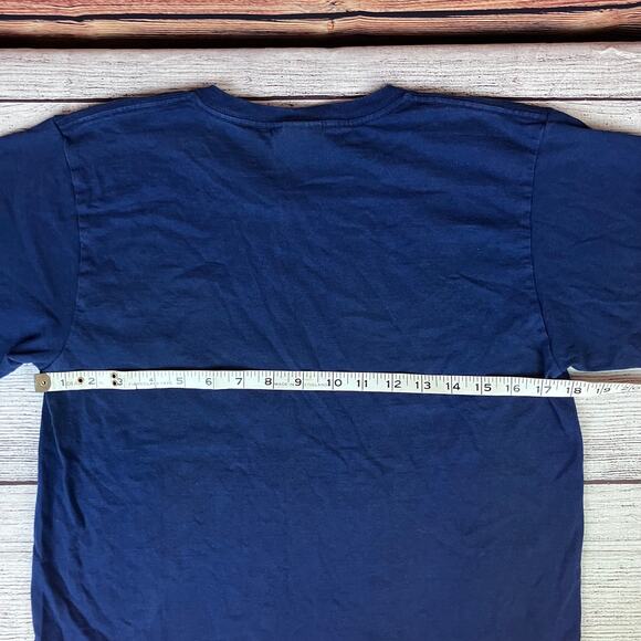 Vintage 1990s Nike Silver Tag Navy Blue Essential T-shirt - Picture 5 of 7